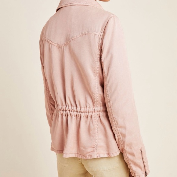 NWT Marrakech Women’s Size XS Moto Jacket‎ Blush Color Zipper Front Lyocell - Picture 3 of 16